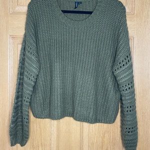 Large Moon & Madison Olive Green Sweater